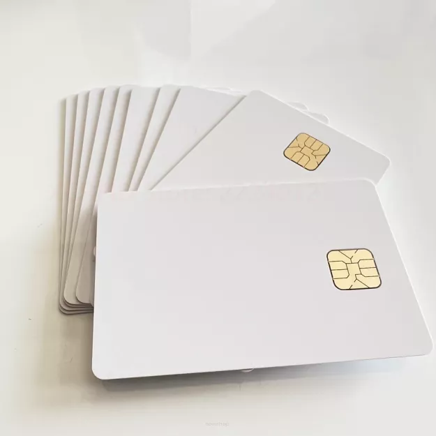 Karta plastikowa z chipem ISO7816 z nadrukiem
