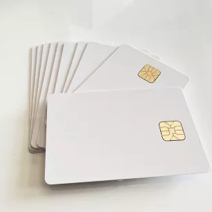 Karta plastikowa z chipem ISO7816 z nadrukiem